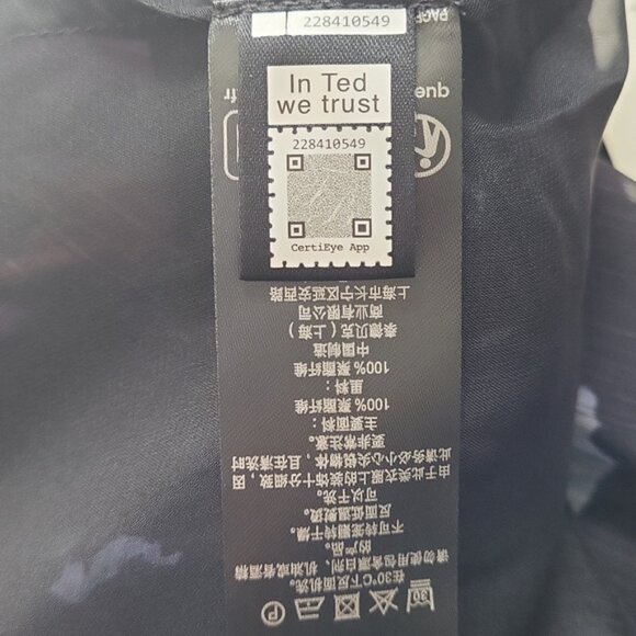 NEEVEH Ladder Lace Blouse with Velvet Waistband SZ 0NWT - Picture 8 of 10